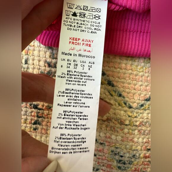 New Pretty Little Thing Ribbed Halter Tie Back mini Dress in Hot Pink size 2 - Picture 6 of 7